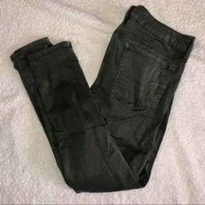 Army green american eagle Jeggings